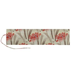 Flower Flora Leaf Wallpaper Roll Up Canvas Pencil Holder (l) by Simbadda