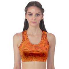 Low Poly Polygons Triangles Sports Bra by Simbadda