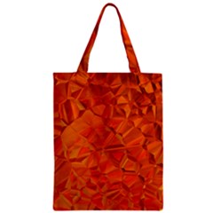 Low Poly Polygons Triangles Zipper Classic Tote Bag by Simbadda