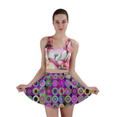 Design Circles Circular Background Mini Skirt by Simbadda