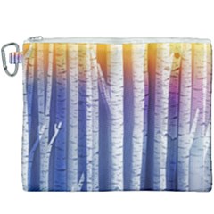 Birch Tree Background Scrapbooking Canvas Cosmetic Bag (xxxl) by Simbadda