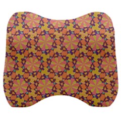 Pattern Decoration Abstract Flower Velour Head Support Cushion by Simbadda