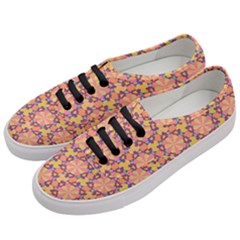 Pattern Decoration Abstract Flower Women s Classic Low Top Sneakers by Simbadda