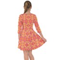  Pattern Abstract Orange Smock Dress View2