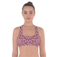 Abstract Art Abstract Background Cross Back Sports Bra by Simbadda