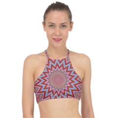 Abstract Art Abstract Background Racer Front Bikini Top by Simbadda