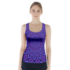 Kaleidoscope Abstract Background Racer Back Sports Top by Simbadda