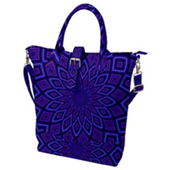 Kaleidoscope Abstract Background Buckle Top Tote Bag by Simbadda
