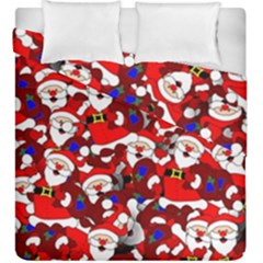 Nicholas Santa Christmas Pattern Duvet Cover Double Side (King Size)