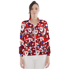 Nicholas Santa Christmas Pattern Women s Windbreaker