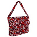 Nicholas Santa Christmas Pattern Buckle Messenger Bag View1