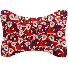 Nicholas Santa Christmas Pattern Seat Head Rest Cushion by Simbadda