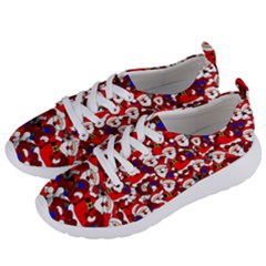 Nicholas Santa Christmas Pattern Women s Lightweight Sports Shoes