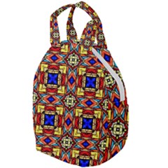 Stained Glass Pattern Texture Travel Backpacks by Simbadda