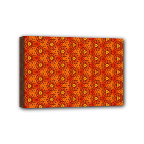 Pattern Fall Colors Seamless Bright Mini Canvas 6  X 4  (stretched) by Simbadda