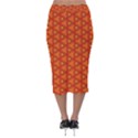 Pattern Fall Colors Seamless Bright Velvet Midi Pencil Skirt View2