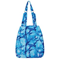 Hydrangea Blue Petals Flower Center Zip Backpack by Simbadda