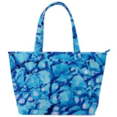 Hydrangea Blue Petals Flower Back Pocket Shoulder Bag  by Simbadda