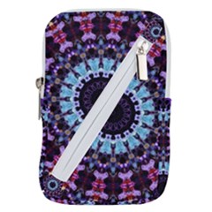 Kaleidoscope Shape Abstract Design Belt Pouch Bag (small) by Simbadda