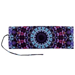 Kaleidoscope Shape Abstract Design Roll Up Canvas Pencil Holder (m) by Simbadda