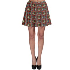 Pattern Stained Glass Church Skater Skirt by Simbadda