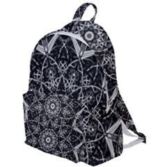 Black And White Pattern Monochrome Lighting Circle Neon Psychedelic Illustration Design Symmetry The Plain Backpack by Vaneshart