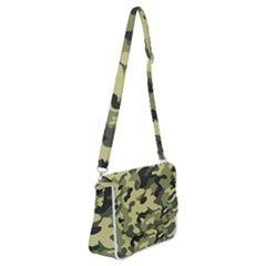 Army Camo Pattern Shoulder Bag With Back Zipper by Vaneshart