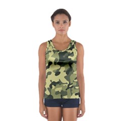 Army Camo Pattern Sport Tank Top 