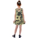 Army Camo Pattern Kids  Cross Back Dress View2