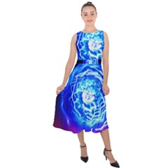 Light Circle Ball Sphere Organ Shape Physics Volgariver Ununseptium Z117 Unoptanium Island Midi Tie-back Chiffon Dress by Vaneshart