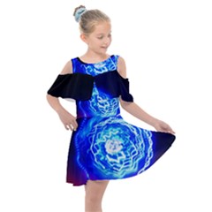 Light Circle Ball Sphere Organ Shape Physics Volgariver Ununseptium Z117 Unoptanium Island Kids  Shoulder Cutout Chiffon Dress by Vaneshart