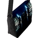 Night City Landscape Flap Closure Messenger Bag (L) View2