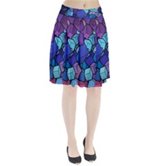 Geometric Pattern Pleated Skirt