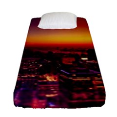 Buiding City Fitted Sheet (single Size) by Vaneshart