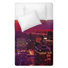 Buiding City Duvet Cover Double Side (Single Size)