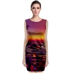 Buiding City Classic Sleeveless Midi Dress by Vaneshart