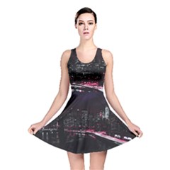 New York City Night Reversible Skater Dress by Vaneshart