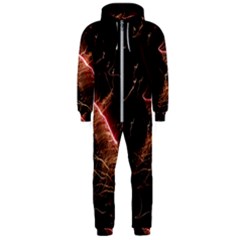 Light Night Dark Sparkler Firework Darkness Bonfire Celebrate Thanksgiving Screenshot Special Effect Hooded Jumpsuit (men)  by Vaneshart