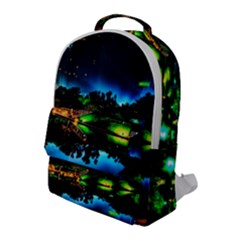 Night City Flap Pocket Backpack (large) by Vaneshart