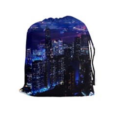 Night City Dark Drawstring Pouch (xl)