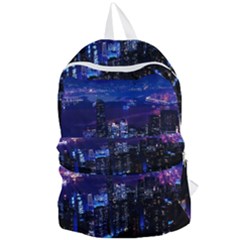 Night City Dark Foldable Lightweight Backpack by Vaneshart