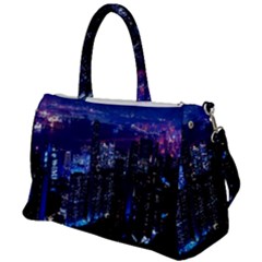 Night City Dark Duffel Travel Bag by Vaneshart