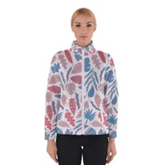 Leaves Art Pattern Winter Jacket