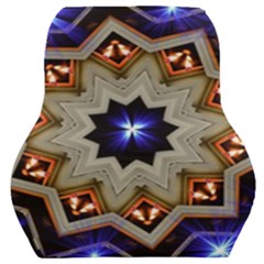 Light Abstract Structure Star Pattern Toy Circle Christmas Decoration Background Design Symmetry Car Seat Back Cushion  by Vaneshart