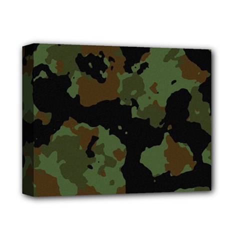 Beautiful Army Camo Pattern Deluxe Canvas 14  X 11  (stretched) by Vaneshart