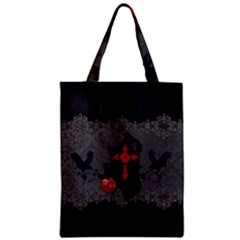 The Crows With Cross Zipper Classic Tote Bag