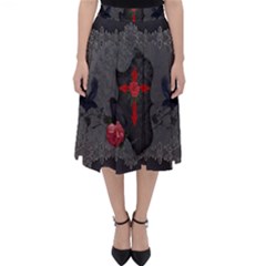 The Crows With Cross Classic Midi Skirt