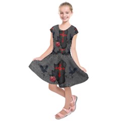 The Crows With Cross Kids  Short Sleeve Dress