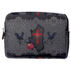 The Crows With Cross Make Up Pouch (Medium)