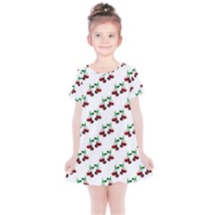 Cherries Pattern Kids  Simple Cotton Dress